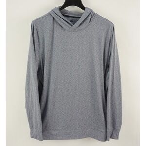 VRST Performance Jersey Hoodie Men's XL Gray-Blue Heather Pullover Sweatshirt